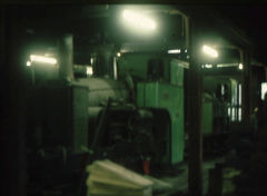 
SMR shed and two locos, Llanberis, October 1974